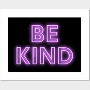 Be Kind Neon Sign Posters and Art